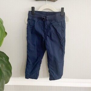 Toddler Boys H&M Blue Chino Pull On Jogger Pants Size 12-18 months